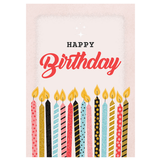 Candy Card - Birthday Candles