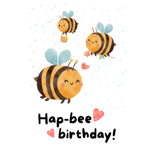 Candy Card - Hap-bee Birthday